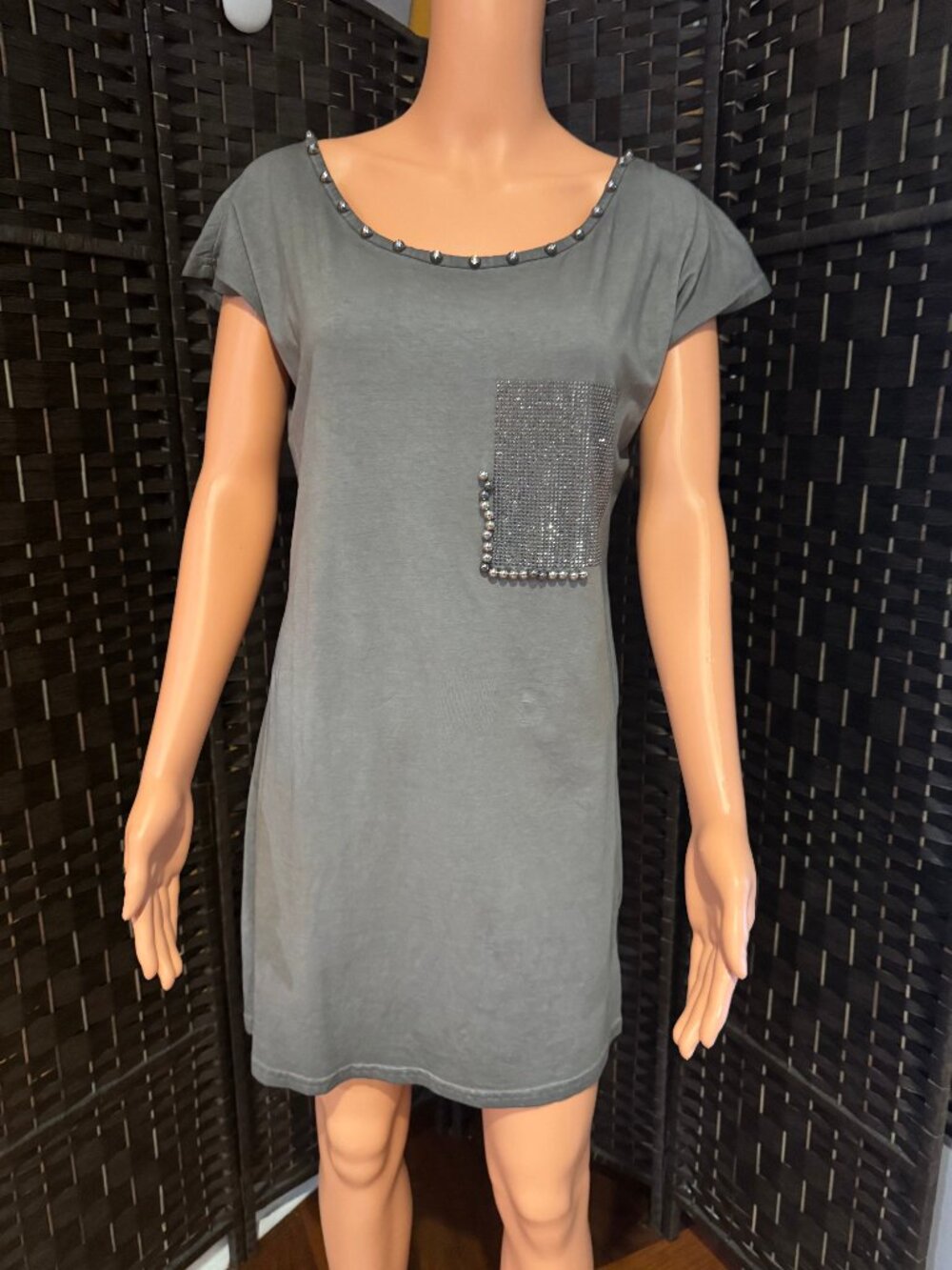 Ambilionfly women tunic - mini dress size s/m